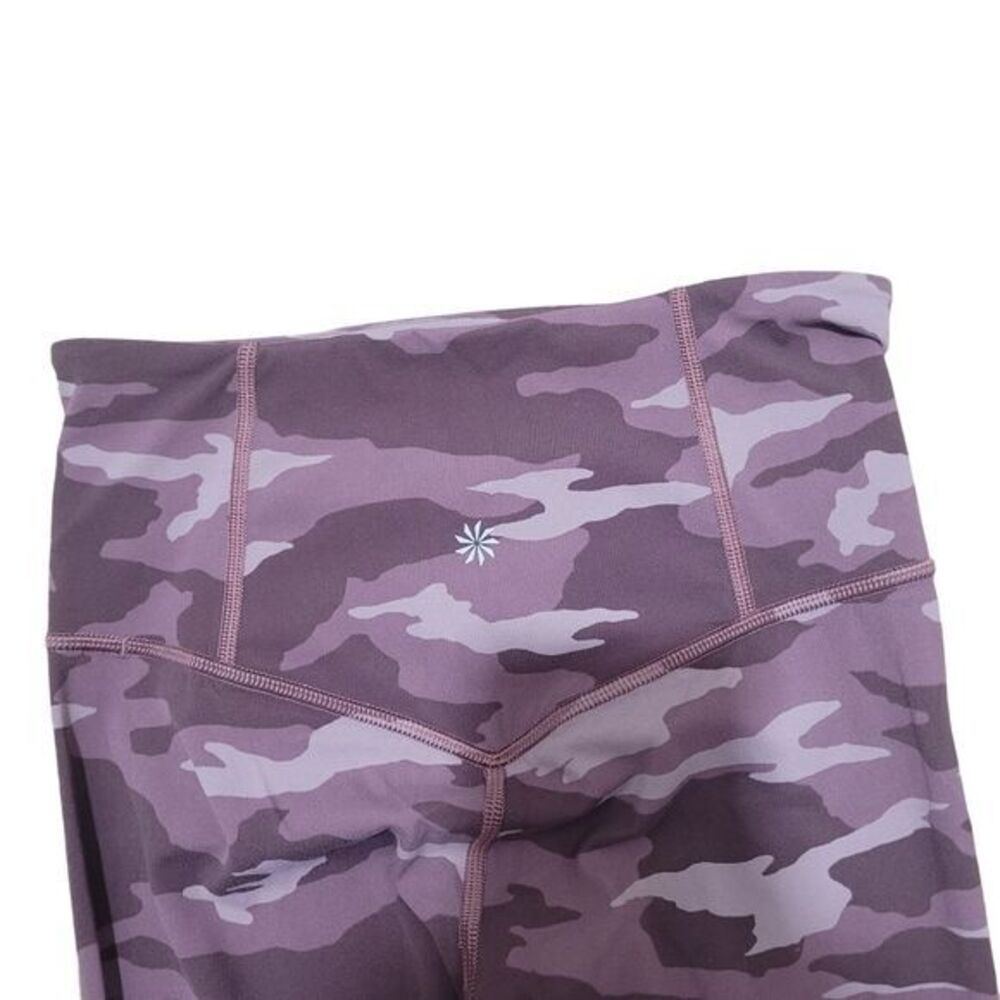 Athleta Camo Elation 7/8 Tight Leggings XS Pink Camo Yoga Workout Pants‎ Magenta - Picture 5 of 9